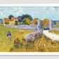 Farmhouse In Provence (1888) By Vincent Van Gogh. 11.7X16.54 Inches/ White Framed Poster