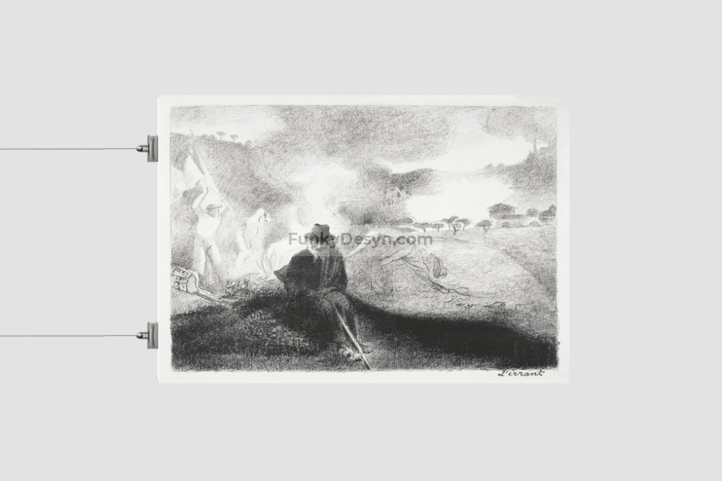 L’Errant (1856–1910) print in high resolution by Henri-Edmond Cross.