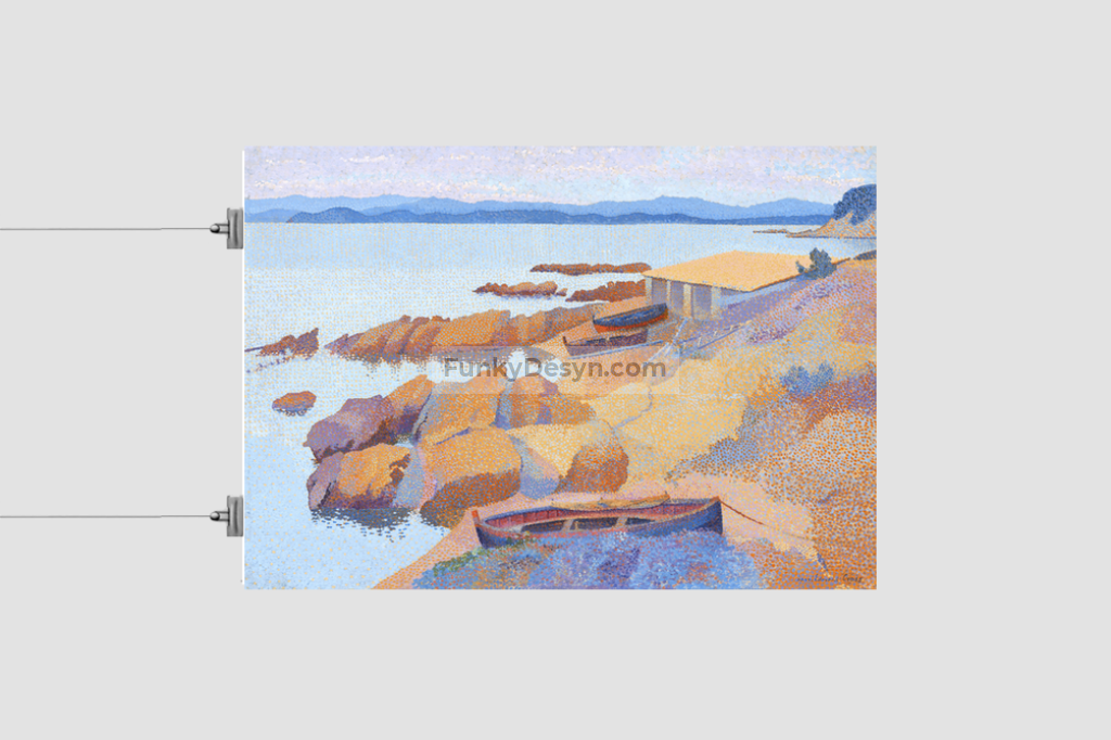 Calanque des Antibois (1891–1892) painting in high resolution by Henri-Edmond Cross