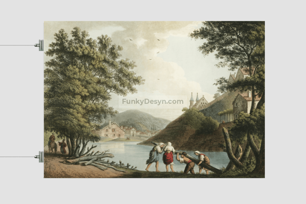 View on the Aluta from Views in the Ottoman Dominions, in Europe, in Asia  by Luigi Mayer (1755-1803)