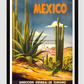 Direccion General De Turismo - Mexico Vintage Travel Poster 11.7X16.54 Inches/ Black Framed Decor