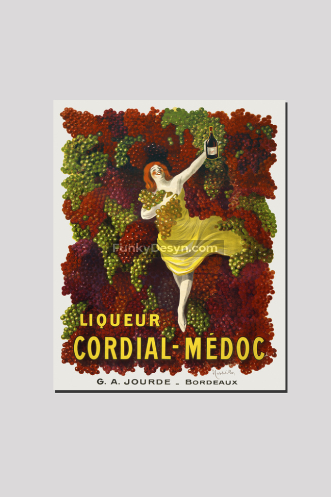Liquer Cordial-Médoc, G. A. Jourde - Bordeaux (1907) by Leonetto Cappiello.