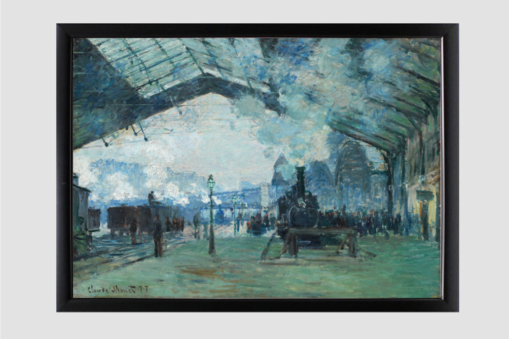 Arrival of the Normandy Train, Gare Saint-Lazare (1887) by Claude Monet