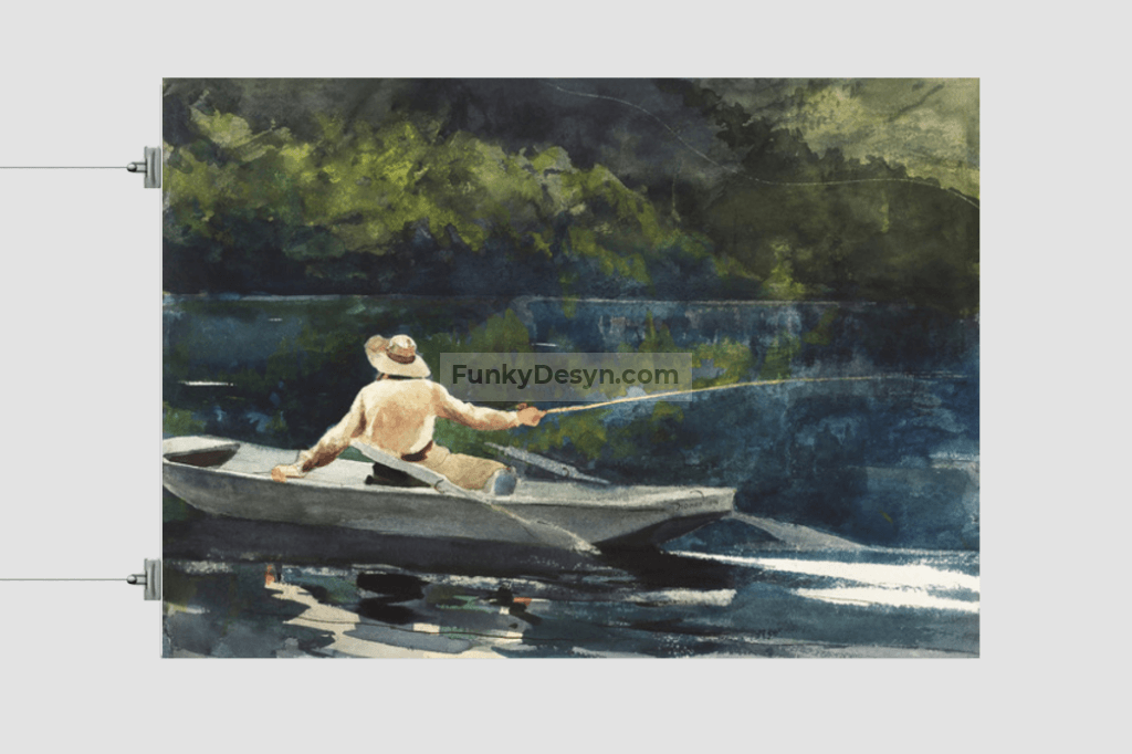 Casting, Number Two (1894) by Winslow Homer