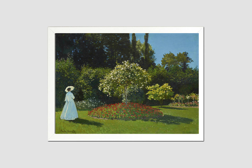 Monet's Lady in the garden (1867)