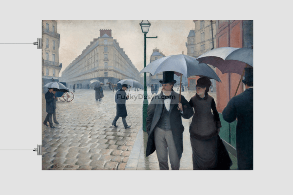 Paris Street Rainy Day (1877) painting  by Gustave Caillebotte