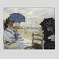 Claude Monets The Beach At Trouville (1870) 16X20 Inches/ Wrapped Canvas