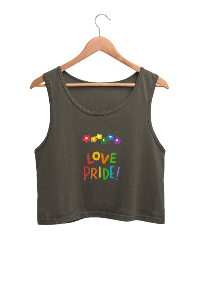 Love Pride - Crop  Tank Tops