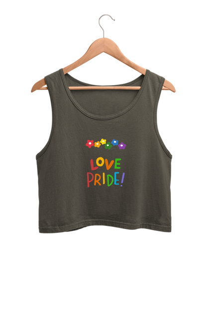Love Pride - Crop  Tank Tops