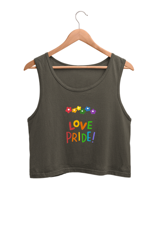 Love Pride - Crop  Tank Tops