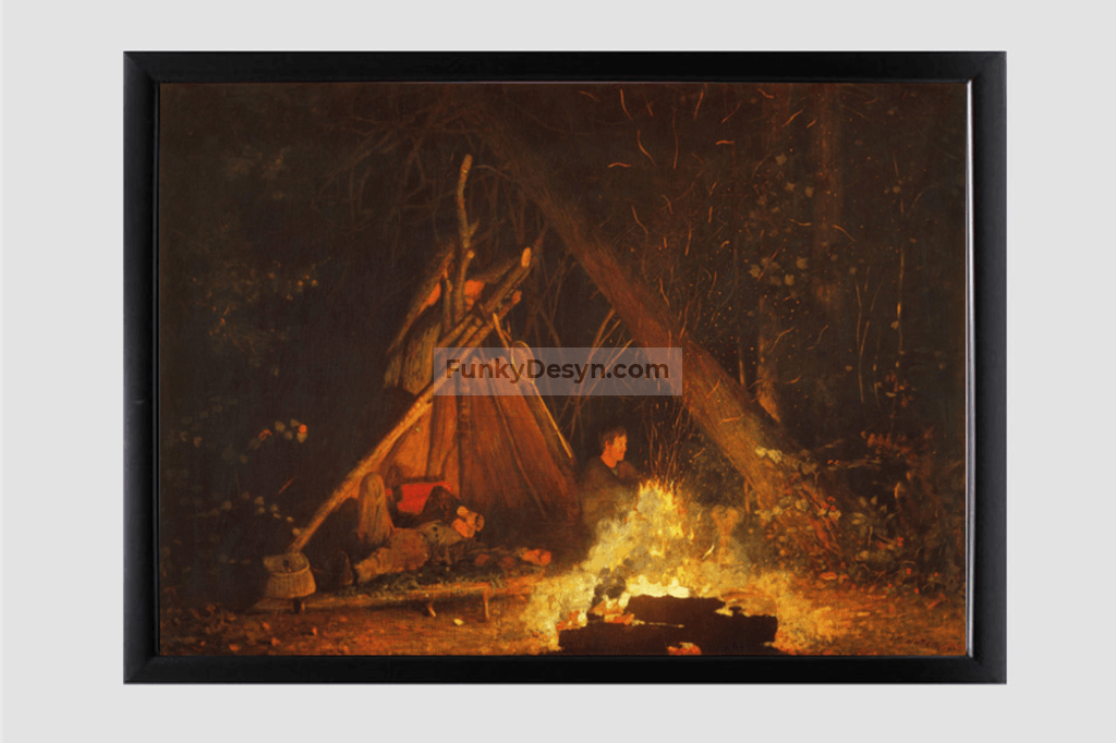 Camp Fire (1880) by Winslow Homer