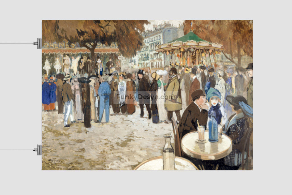 Fun fair, boulevard de Clichy (1910) by Louis Abel-Truchet