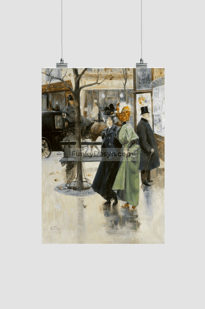 On the Boulevards (1895) by Louis Abel-Truchet