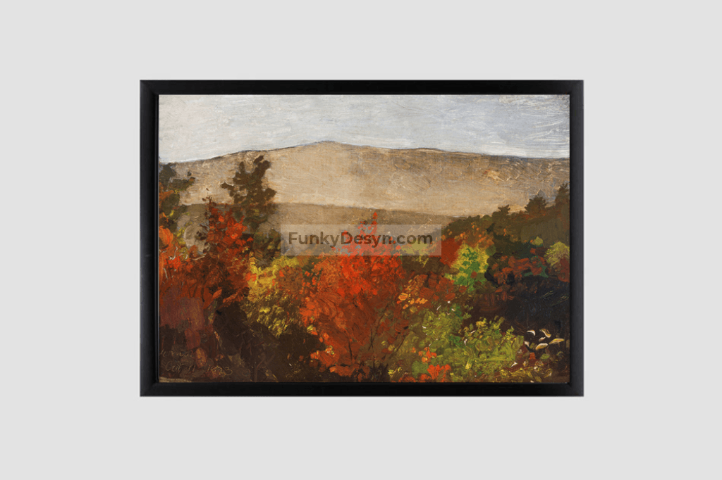 Autumn Treetops (1873) by Winslow Homer.