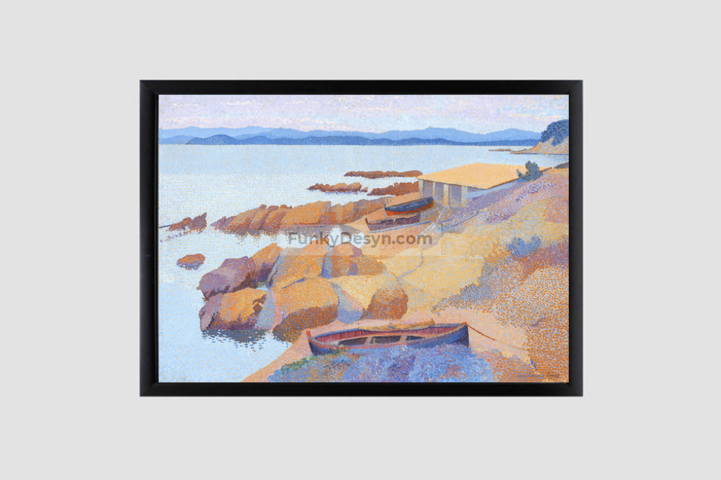 Calanque des Antibois (1891–1892) painting in high resolution by Henri-Edmond Cross
