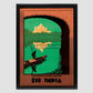Visit India Vintage Lucknow Travel Poster 8.3X11.7 Inches/ Black Framed Decor