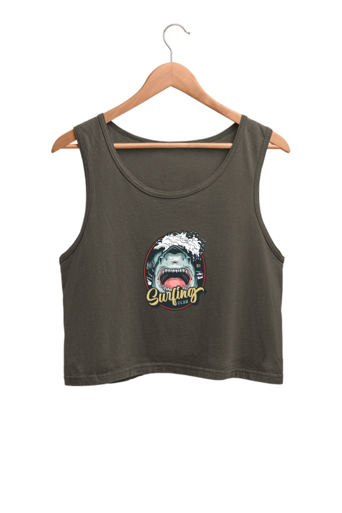 Shark Surfing Club - Crop Tank Top