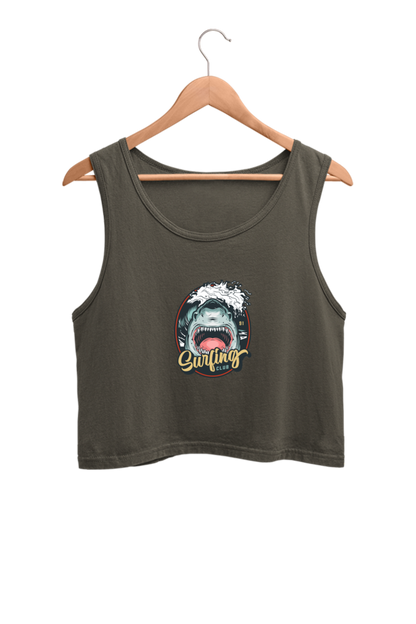Shark Surfing Club - Crop Tank Top
