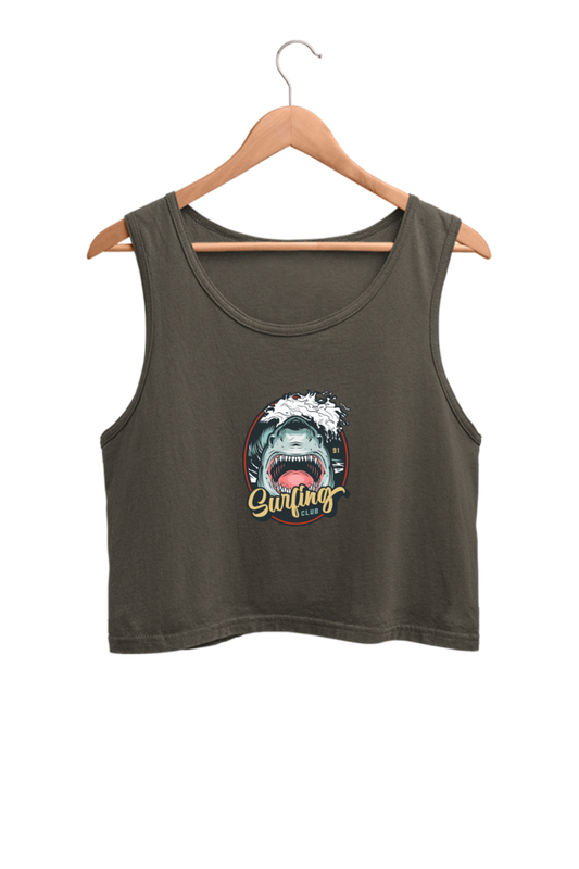 Shark Surfing Club - Crop Tank Top