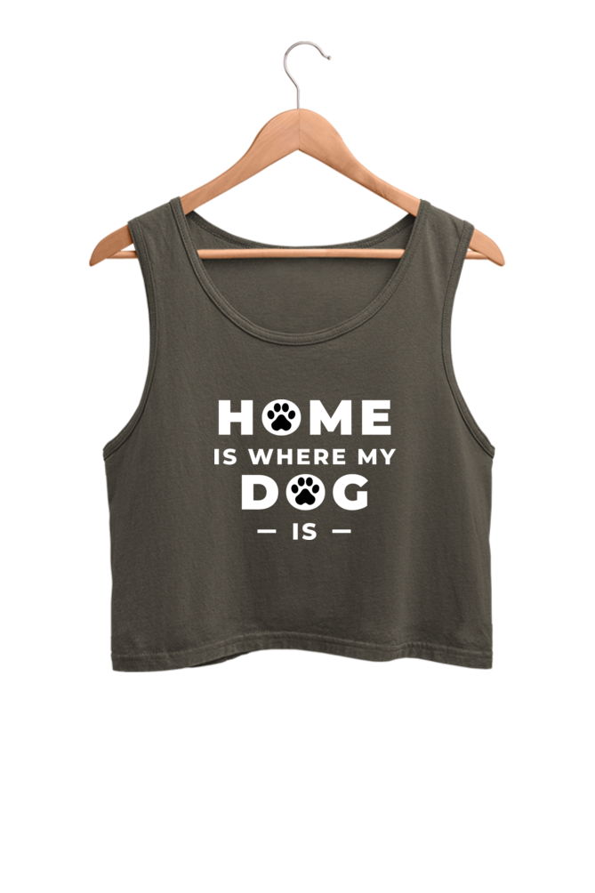 Black and White Fun Home and Lifestyle - Crop Tank