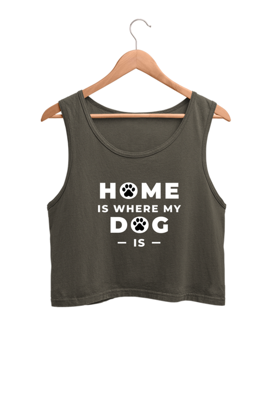 Black and White Fun Home and Lifestyle - Crop Tank