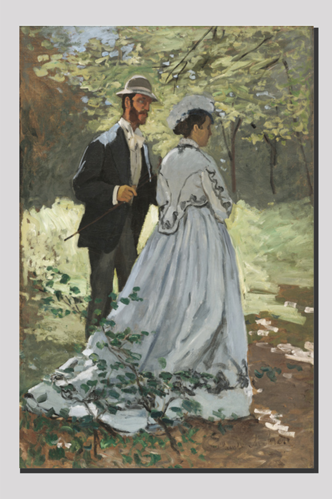 Bazille and Camille (1865) by Claude Monet