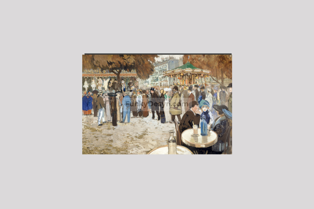 Fun fair, boulevard de Clichy (1910) by Louis Abel-Truchet