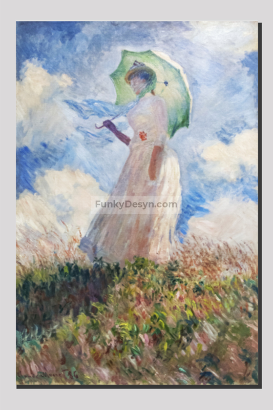 Claude Monets Suzanne Hoschedé (1886) 20X30 Inches/ Wrapped Canvas