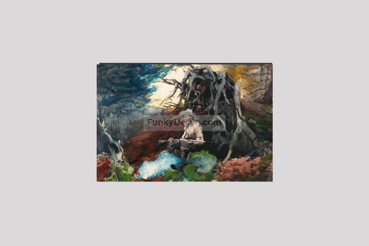 Campfire, Adirondacks (ca. 1892) by Winslow Homer