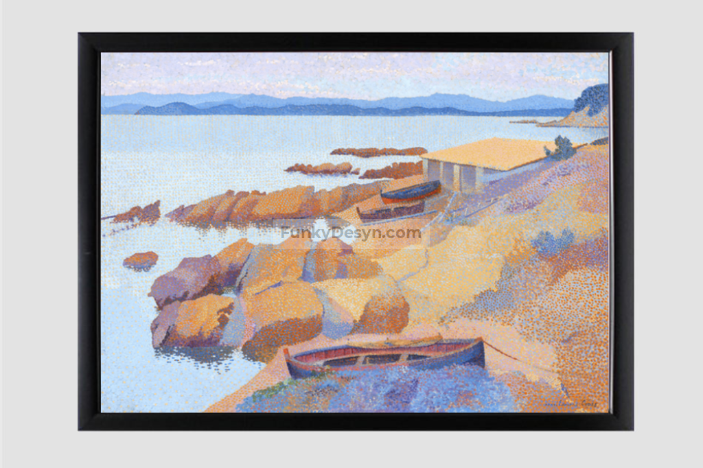 Calanque des Antibois (1891–1892) painting in high resolution by Henri-Edmond Cross