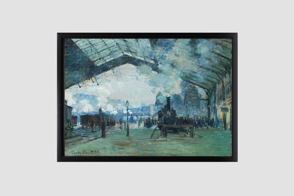 Arrival of the Normandy Train, Gare Saint-Lazare (1887) by Claude Monet