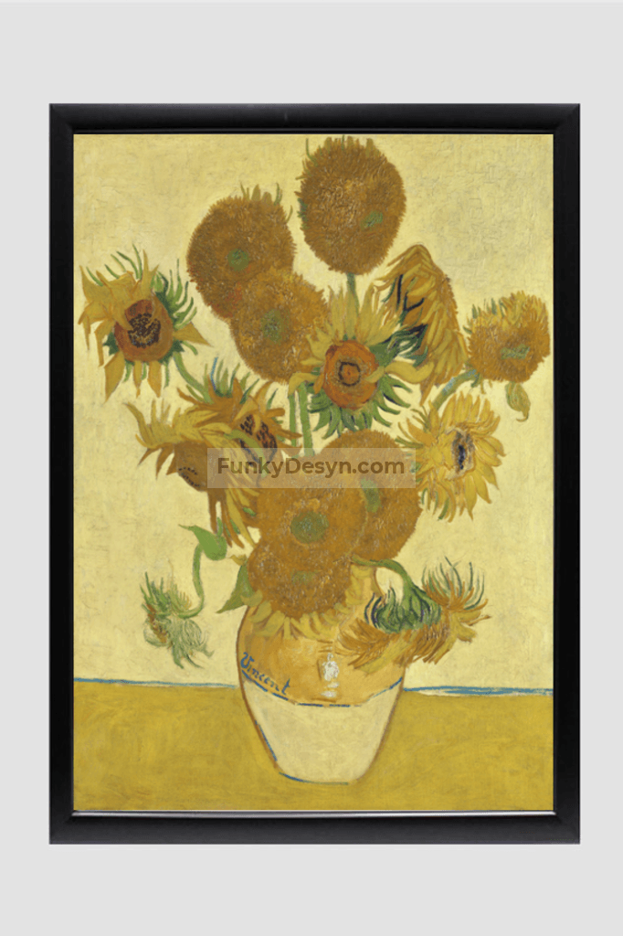 Vincent Van Goghs Sunflowers (1888) Famous Still Life Painting.