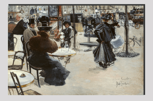 Street scene, Café terrace (1895) by Louis Abel-Truchet.