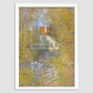Claude Monets The Geese (1874) 8.3X11.7 Inches/ White Framed Poster