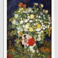 Bouquet Of Flowers In A Vase (1890) By Vincent Van Gogh 11.7X16.54 Inches/ White Framed Poster