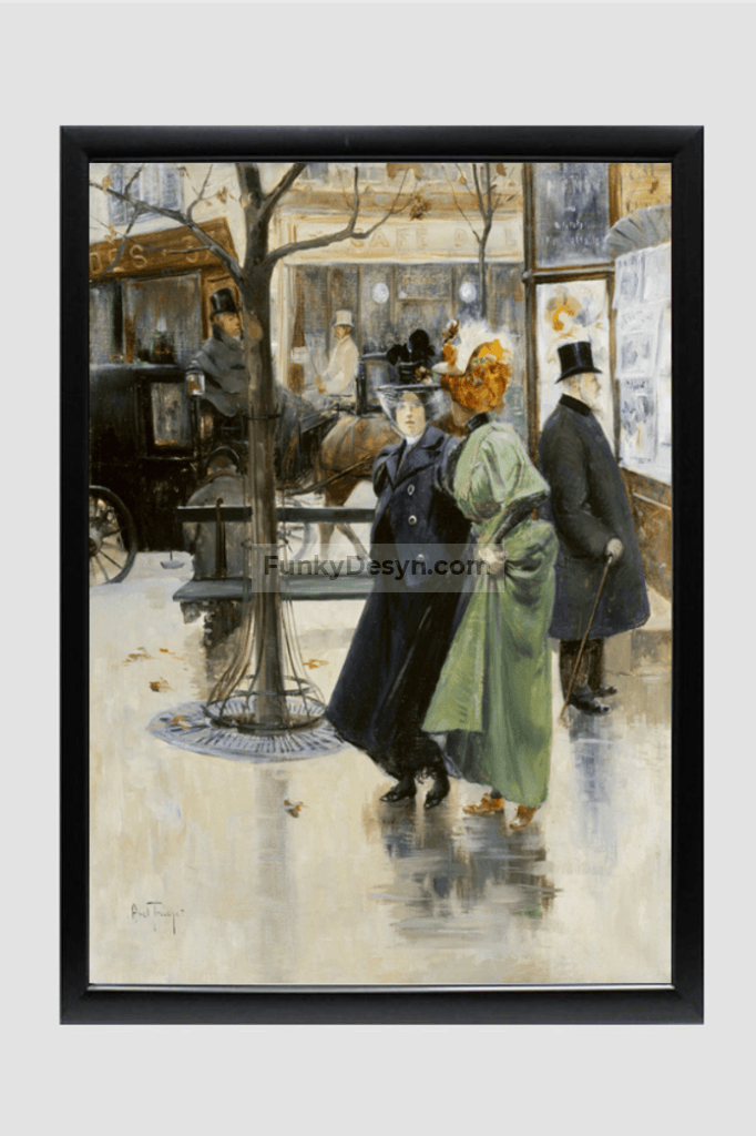 On the Boulevards (1895) by Louis Abel-Truchet
