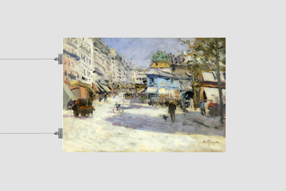 Rue Lepic, the corner of Rue Puget and Place Blanche (1890) by Louis Abel-Truchet