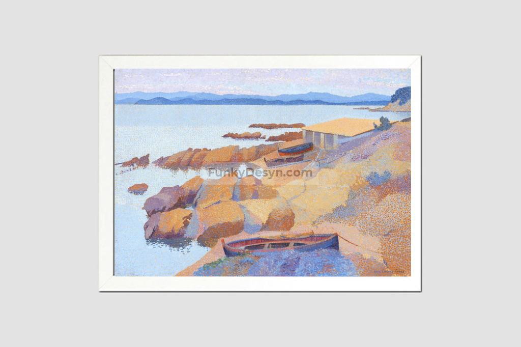 Calanque des Antibois (1891–1892) painting in high resolution by Henri-Edmond Cross