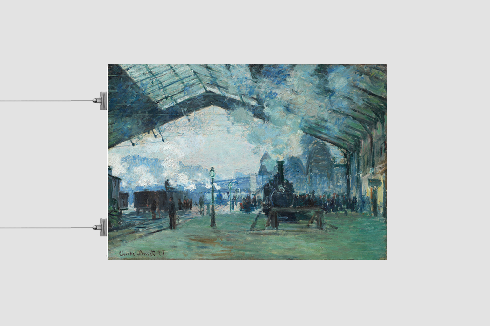 Arrival of the Normandy Train, Gare Saint-Lazare (1887) by Claude Monet