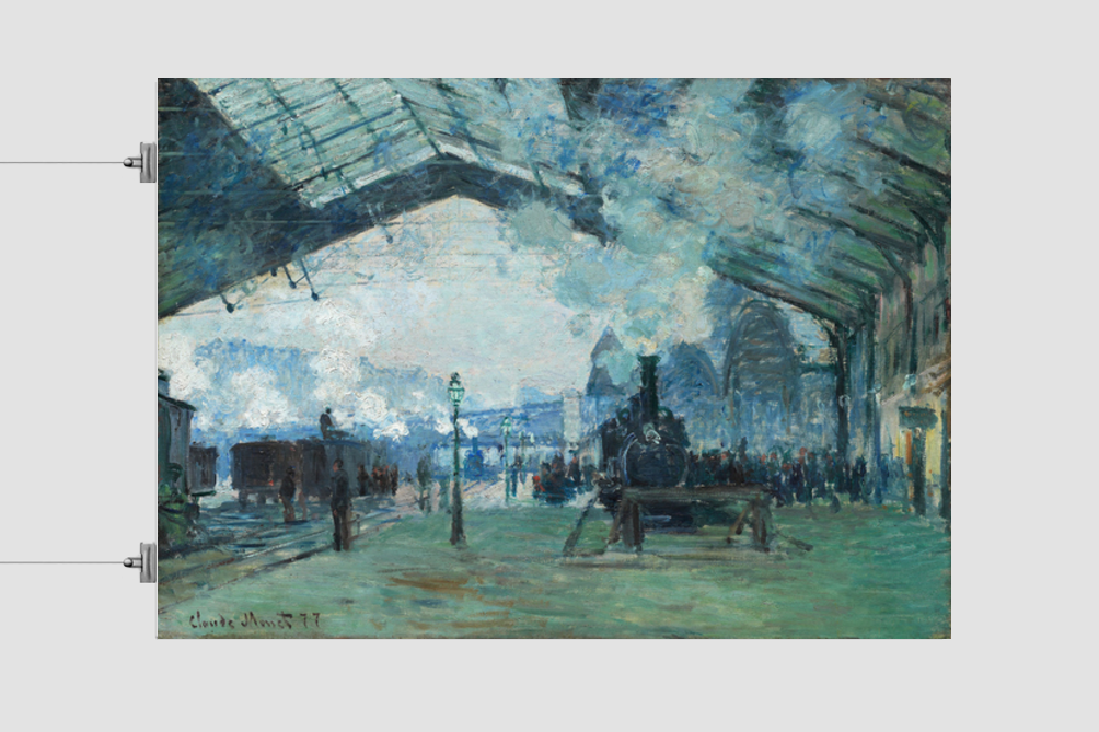 Arrival of the Normandy Train, Gare Saint-Lazare (1887) by Claude Monet