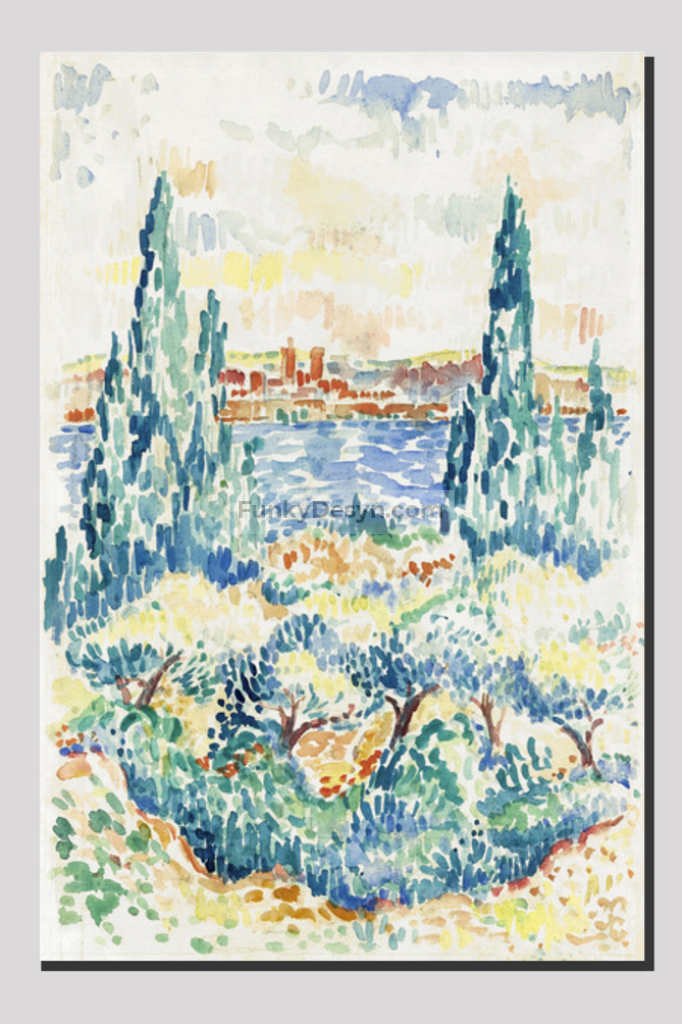 Antibes (1907) painting in high resolution by Henri-Edmond Cross