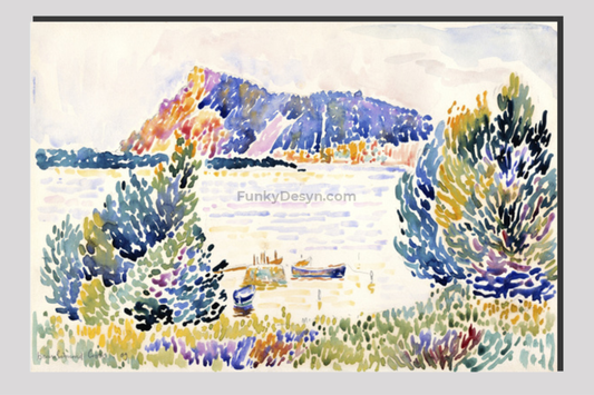 Cap Nègre (1909) painting in high resolution by Henri-Edmond Cross
