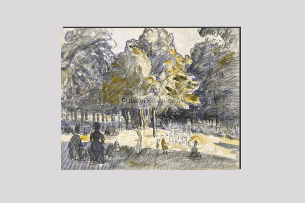 Study for 'Le Ranelagh (1899) painting i by Henri-Edmond Cross
