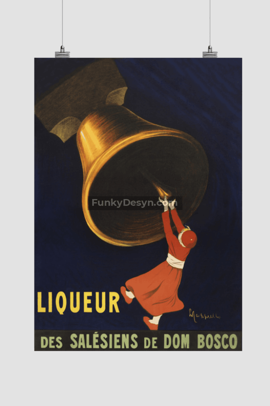 Angelus, liqueur des Salésiens de Dom Bosco (1907)  by Leonetto Cappiello