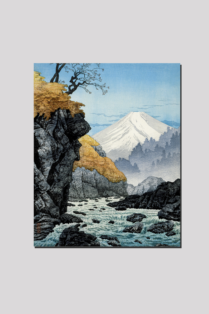 Foot of Mount Ashitaka (1932) print in high resolution by Hiroaki Takahashi.