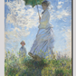 Claude Monet's Madame Monet and Her Son (1875), woman with a Parasol.