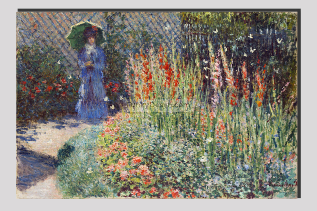 Claude Monet's Rounded Flower Bed (1876)