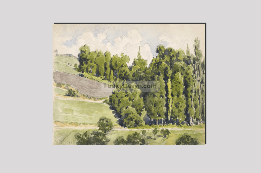 Sketchbook (ca. 1883–1887) painting in high resolution by Gustave Caillebotte.