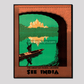 Visit India Vintage Lucknow Travel Poster 16X20 Inches/ Wrapped Canvas Decor