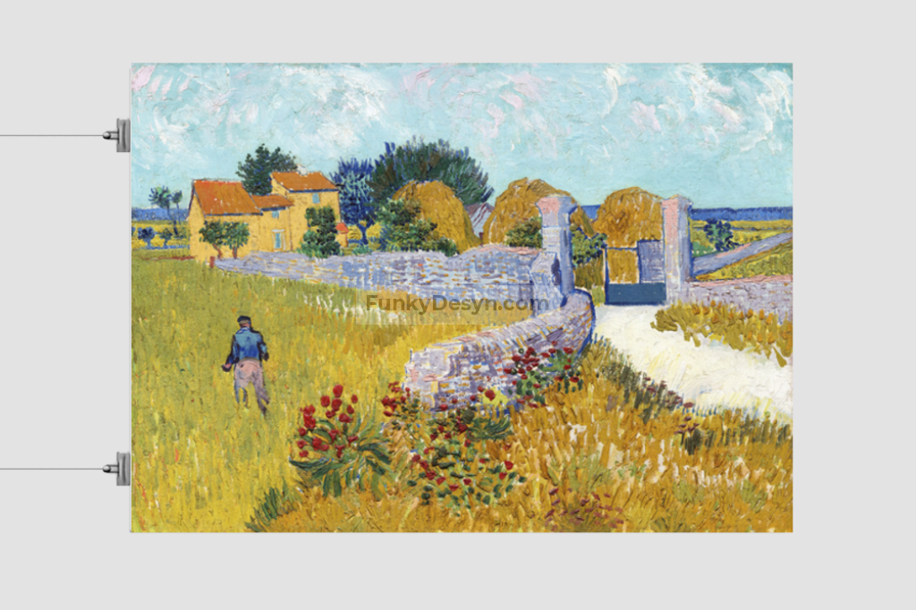 Farmhouse In Provence (1888) By Vincent Van Gogh. 11.7X16.54 Inches/ Rolled Poster